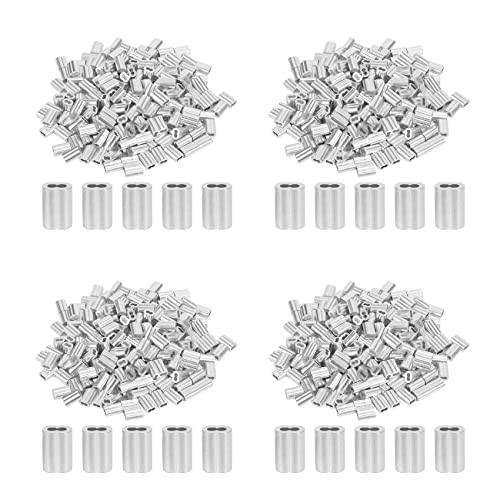 ClAZTyict 800 Stücke 1/16 Kabel Ferrule Set Crimp Schleifen Hülse Aus Aluminium Legierung Für Draht Seile von ClAZTyict