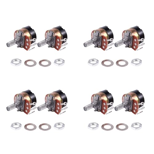 ClAZTyict 8Pcs 500K Ohm Single Linear Taper Potentiometer mit ein/Aus-Schalter ClAZTyict 8Pcs 500K Ohm Single Linear Taper Potentiometer mit ein/Aus-Schalter von ClAZTyict