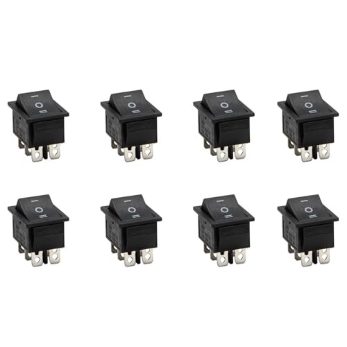 ClAZTyict 8X 6-Terminals 3 Position ON/OFF/ON DPDT Boat Wippschalter 16A 250VAC 20A 125VAC von ClAZTyict