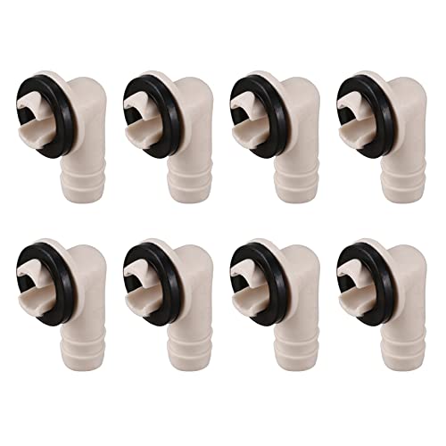 ClAZTyict 8X AC Ablass Anschluss für Klimaanlage, Verschraubung mit Gummi Ring für Mini Split Einheiten und AC Einheit, 3/5 (15 mm) von ClAZTyict