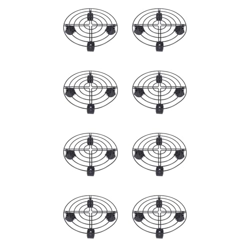 ClAZTyict 8X Innen und Aussen Haushalt Gartengeraete Des Metall Pflanzen Blumentopfhalter Rades von ClAZTyict