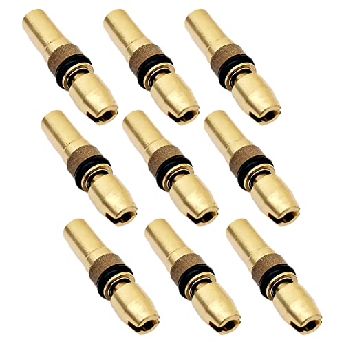 ClAZTyict 9 Stück Dreistufiger Kolben Kopf Hoch Druck Kupfer Kopf 6mm Hoch Druck Pumpe 30Mpa Teile von ClAZTyict