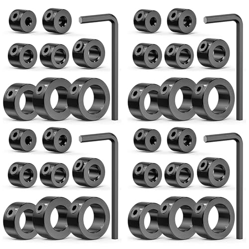 ClAZTyict Bohrstopp-Bit-Kragen-Set, 36-Teiliger Einstellbarer Bohrtiefen-Stop-Kragen-Begrenzungsring mit Karbonstahl-Set für Bohrer ClAZTyict Bohrstopp-Bit-Kragen-Set, 36-Teiliger Einstellbarer Bohrtiefen-Stop-Kragen-Begrenzungsring mit Karbonstahl-Set für Bohrer von ClAZTyict