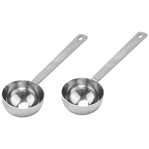 ClAZTyict Edelstahl Kaffee Schaufel, 2 Mess Kaffee Schaufel, 30 Ml Stielige Kaffee Aus Metall, 10 Stücke von ClAZTyict