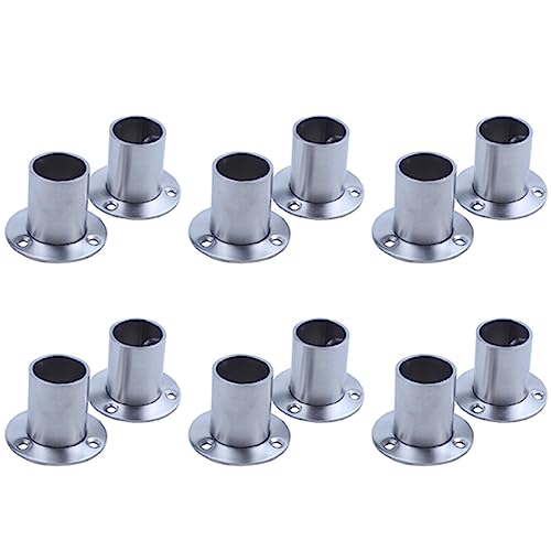 ClAZTyict Garderobe 25mm Tube Edelstahl Rail Rod End Support Bracket 12St ClAZTyict Garderobe 25mm Tube Edelstahl Rail Rod End Support Bracket 12St von ClAZTyict