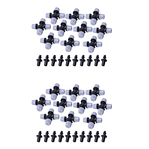 ClAZTyict GewäChshaus Luftbefeuchter Anlage Beschlagen Kreuz ZerstäUbung Düsen Sprinkler Tee (20 Stücke) von ClAZTyict