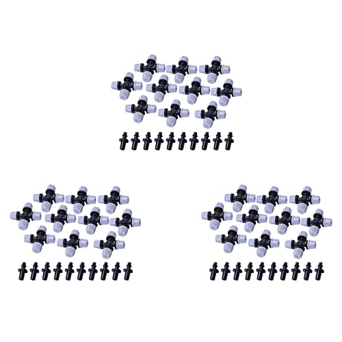 ClAZTyict Gewächshaus Luftbefeuchter Anlage Beschlagen Kreuz Zerstäubung Düsen Sprinkler Tee (30 Stücke) von ClAZTyict