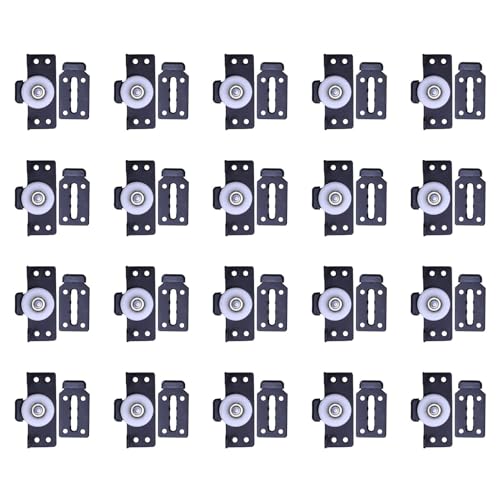 ClAZTyict Hardware Zubehör 20 Stuecke Pack Schiebe Tuer Kleider Schrank Riemen Scheibe Tuer Schiebe Tuer Kleines Haengendes Rad Stille Schiebe Tuer Rad von ClAZTyict