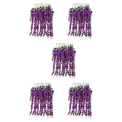 ClAZTyict Kuenstliche Seide Blauregen Rebe Ratta Seide Haengende Hochzeit, 30 Stueck, (Lila) von ClAZTyict