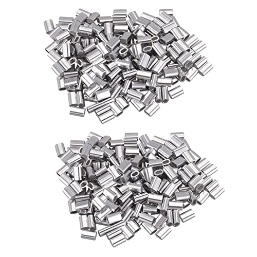 ClAZTyict M1.5 AluminiumhüLse Kabelbinder Crimp Drahtseilfutter Aluminiummantel 400 Stück ClAZTyict M1.5 AluminiumhüLse Kabelbinder Crimp Drahtseilfutter Aluminiummantel 400 Stück von ClAZTyict