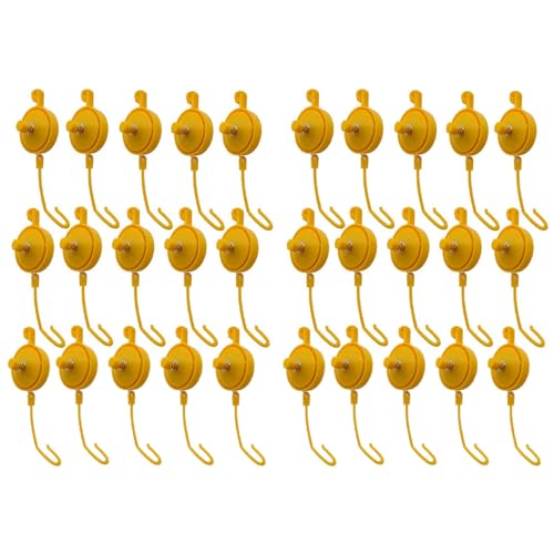 ClAZTyict Pflanzen-Yoyo-Wachstumsaufhänger mit Stopper, Verstellbare Zimmerpflanzen-Stütze Yo-Yo (30Er-Pack) von ClAZTyict