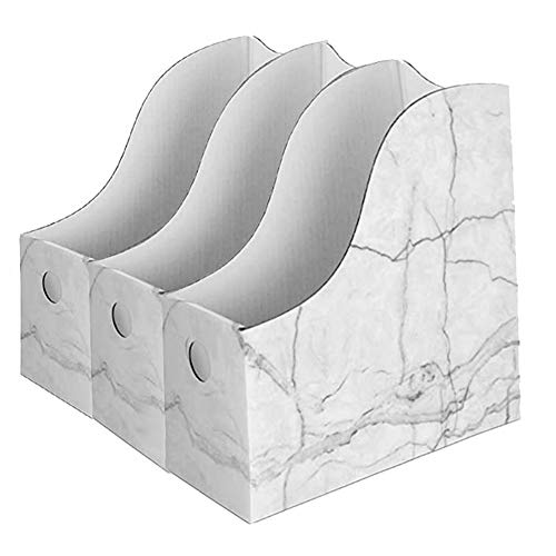 ClAZTyict Robuster Pappmagazinhalter Wasserdichter Magazin-Aufbewahrungsbox BüCherregale Schreibtisch-Aktenhalter Organizer von ClAZTyict