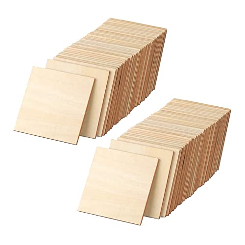 ClAZTyict Unvollendete Stücke 100 Stück 4 Quadratisch Blankes Natur Scheibenaus Schnitte für DIY Kunsthandwerk Gemälde Färbung ClAZTyict Unvollendete Stücke 100 Stück 4 Quadratisch Blankes Natur Scheibenaus Schnitte für DIY Kunsthandwerk Gemälde Färbung von ClAZTyict