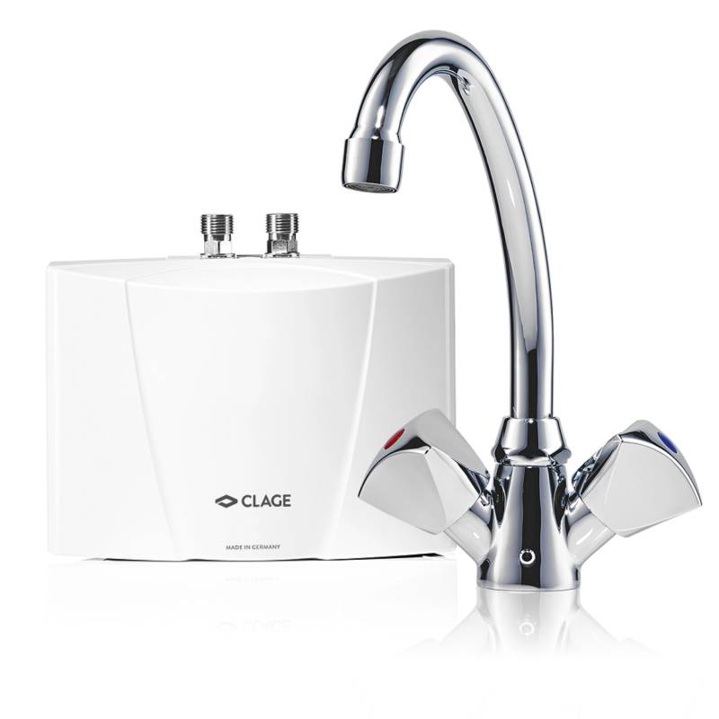 Clage Kleindurchlauferhitzer M3/SNM inkl. Armatur Hydraulisch 3,5 kW von Clage