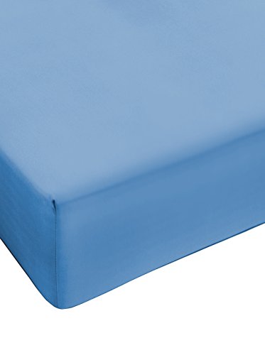 Claire Maison Spannbettlaken blau 90 x 200 cm von BIANCHERIAWEB