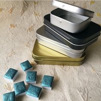 Kleine Leere Metall Dose Mit Scharnier ~ Silber, Gold Oder Mattschwarz Aquarell Reise Palette Tin Case Aufbewahrung Für Aquarellpfannen von ClaireChiStudioEU