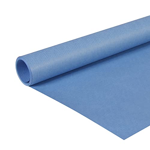 Clairefontaine 195713C Rolle (färbiges Kraftpapier, 10 x 0,7 m, 65 g, PEFC, ideal für Ihre Bastelprojekte) 1 Stück blau von Clairefontaine