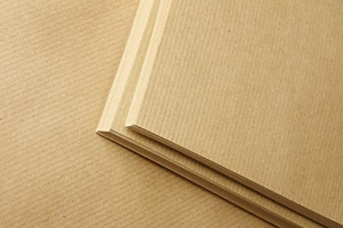 Clairefontaine 396003C Packung mit 125 Blatt Kraftpapier (90g, 50 x 70 cm, ideal für Kunstprojekte und zum Einpacken) braun von Clairefontaine