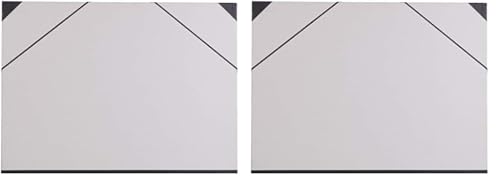 Clairefontaine 44620C Zeichenmappe (Gummizug, Rücken 30 mm, innen: 50 x 70 cm, außen: 52 x 72 cm, ideal zur Aufbewahrung Ihrer Werke) betongrau (Packung mit 2) von Clairefontaine