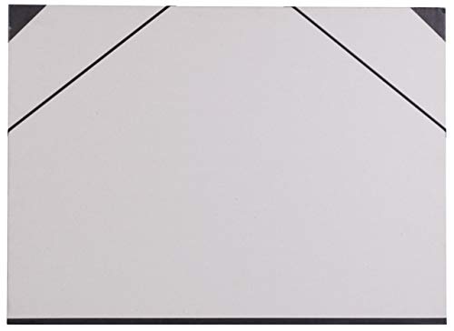 Clairefontaine 44620C Zeichenmappe (Gummizug, Rücken 30 mm, innen: 50 x 70 cm, außen: 52 x 72 cm, ideal zur Aufbewahrung Ihrer Werke) betongrau von Clairefontaine