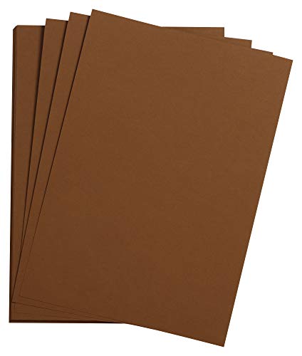 Clairefontaine 90765C - Packung mit 25 Bogen Zeichenpapier Etival Color, DIN A3, 29,7 x 42cm, 160g, 1 Pack Braun von Clairefontaine