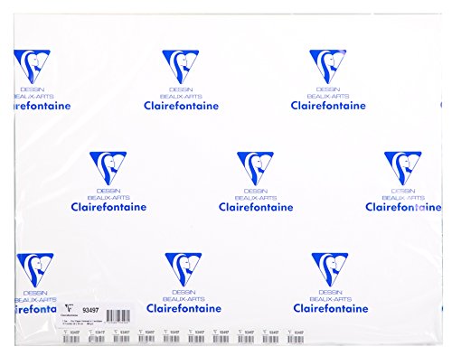 Clairefontaine 93497C - Packung 10 Bögen Acrylpapier, 75x110cm, 360g, ideal für Bastelaktivitäten, farbig sortiert, 1 Pack von Clairefontaine