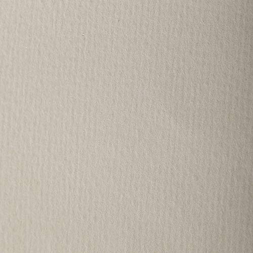 Clairefontaine 93857C Packung (mit 25 Bögen Zeichenpapier Etival Color, DIN A4, 21 x 29,7 cm, 160g, gekörnt, ideal für Trockentechnik und Einrahmen) naturgrau von Clairefontaine