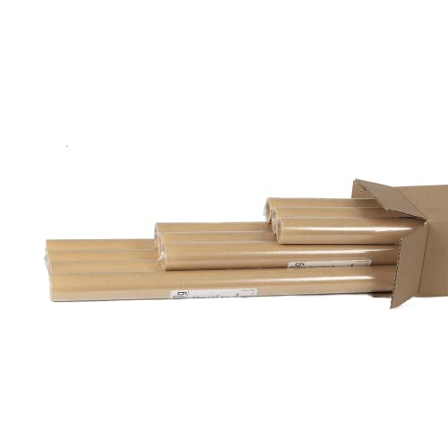 Clairefontaine 95771AMZC - Karton mit 10 Rollen Kraftpapier, 60g, ideal zum Einpacken und für Geschenke, 3mx70cm, Braun, 1 Karton von Clairefontaine