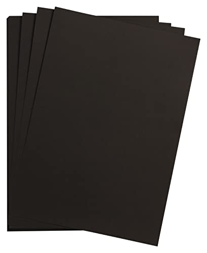 Clairefontaine 960072C - Packung mit 250 Blatt Maya Papier, DIN A3 120g, ideal für Bastelprojekte, glatt, Schwarz, 1 Stück von Clairefontaine