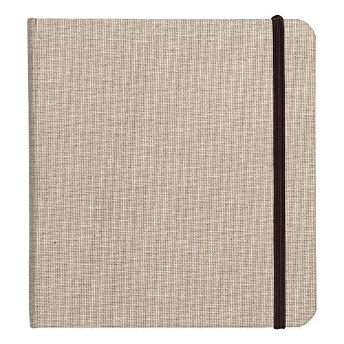 Clairefontaine 96101C Goldline Reisealbum (Umschlag aus Naturleinen, DIN A6, 10,5 x 14,8 cm, 32 Blatt, 180 g, für Multitechnik geeignet, ideal für Ihre Reise, praktisch und robust) beige von Clairefontaine