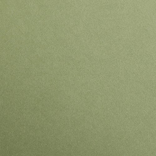 Clairefontaine 97370C Packung (mit 25 Bögen Zeichenpapier Maya, DIN A4, 21 x 29,7 cm, 120g, glatt, ideal für Trockentechnik und Einrahmen) laubgrün, Khaki von Clairefontaine