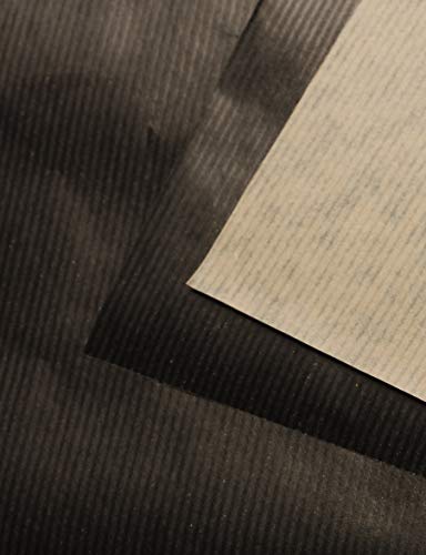 Clairefontaine 975821C Kraftpapier (Packung mit 25 Blatt, 90g, 50 x 65 cm, ideal für Kunstprojekte und zum Einpacken) braun/schwarz von Clairefontaine
