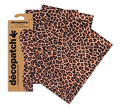 Decopatch Papier No. 207 (braun Leopard, 395 x 298 mm) 3er Pack Decopatch Papier No. 207 (braun Leopard, 395 x 298 mm) 3er Pack von Decopatch