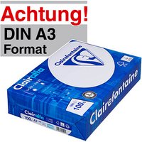 Clairefontaine Kopierpapier Clairalfa DIN A3 100 g/qm 500 Blatt von Clairefontaine