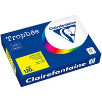 Clairefontaine Kopierpapier Trophée canariengelb DIN A4 120 g/qm 250 Blatt von Clairefontaine
