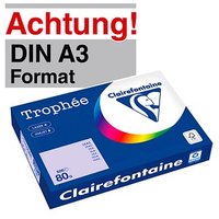 Clairefontaine Kopierpapier Trophée lila DIN A3 80 g/qm 500 Blatt Clairefontaine Kopierpapier Trophée lila DIN A3 80 g/qm 500 Blatt von Clairefontaine