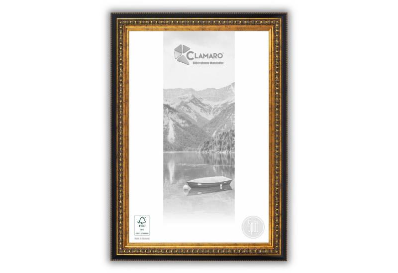 Clamaro Bilderrahmen, Bilderrahmen Antik Massivholz 'SPLIT' Bronze CLAMARO von Clamaro