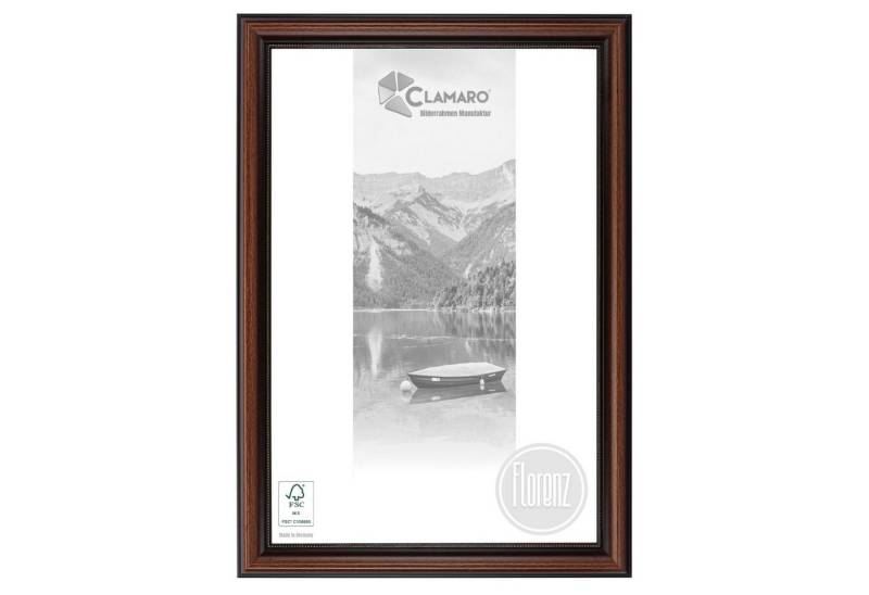 Clamaro Bilderrahmen, Massivholz 'FLORENZ' Shabby Chic Vintage Barock BRAUN CLAMARO von Clamaro