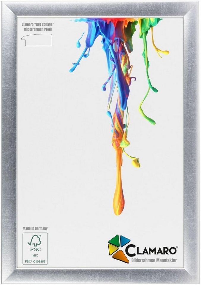 Clamaro Bilderrahmen, Silber CLAMARO 53G Neo Collage nach Maß modern Holz Clamaro Bilderrahmen, Silber CLAMARO 53G Neo Collage nach Maß modern Holz von Clamaro