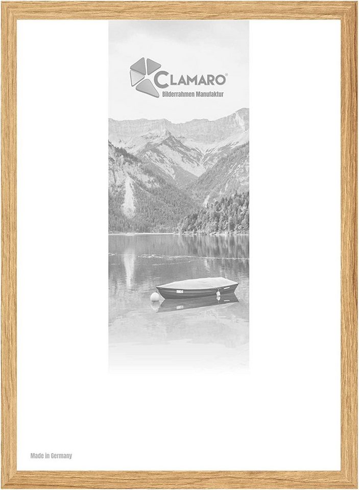 Clamaro Rahmen, Bilderrahmen Eiche Catania CLAMARO Collage nach Maß FSC® Holz Modern eckig M3016 von Clamaro