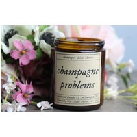Champagne Problems Kerze | 100 % Sojawachs Champagner, Gänseblümchen, Beeren Handgegossen Taylor Inspiriert Geschenk Dabei von ClandescentCandles