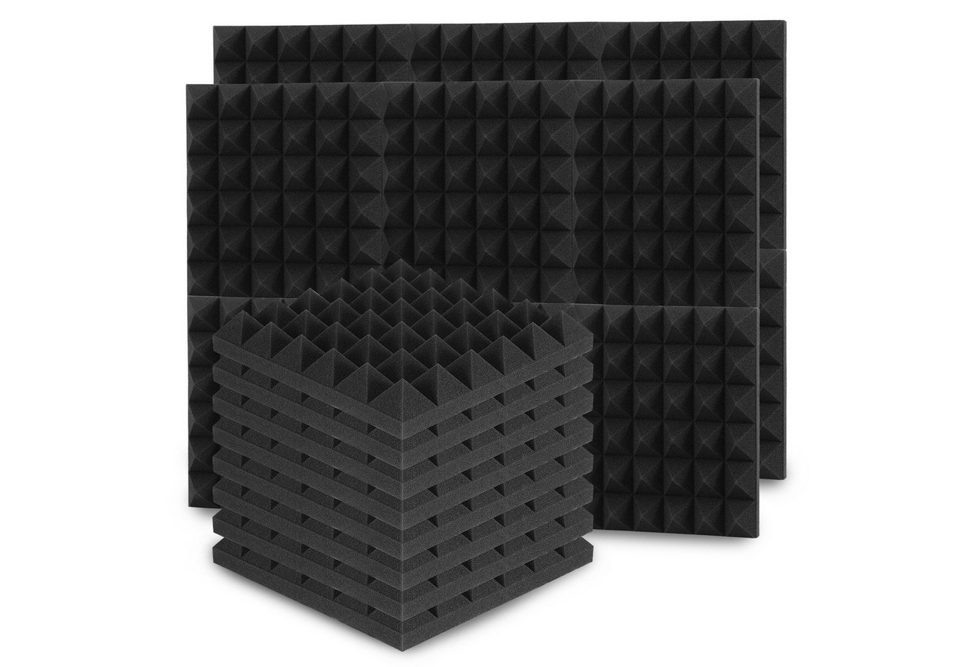 Clanmacy Akustikplatte 24 Stück Akustikplatte Pyramide Akustikschaumstoff 30x30x5cm Clanmacy Akustikplatte 24 Stück Akustikplatte Pyramide Akustikschaumstoff 30x30x5cm von Clanmacy