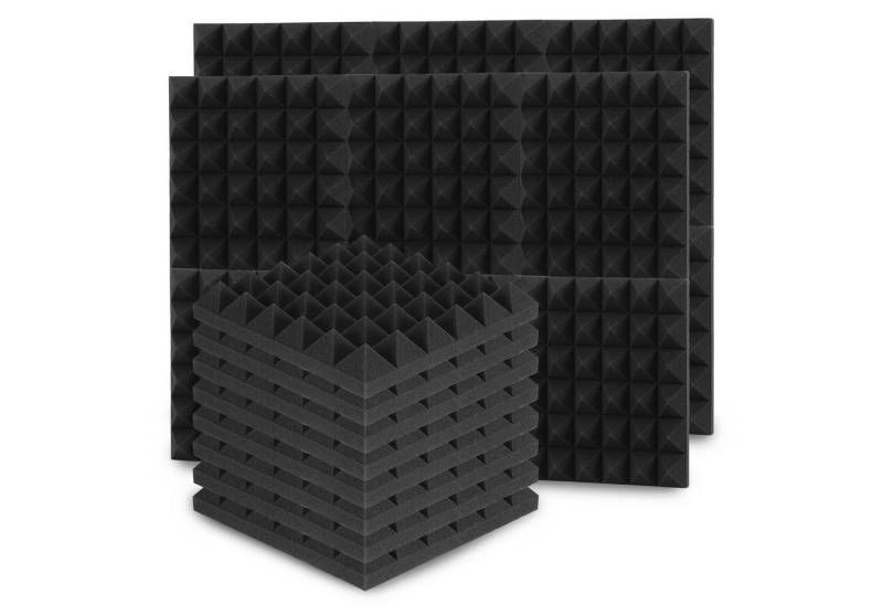 Clanmacy Akustikplatte 24 Stück Akustikplatte Pyramide Akustikschaumstoff 30x30x5cm von Clanmacy
