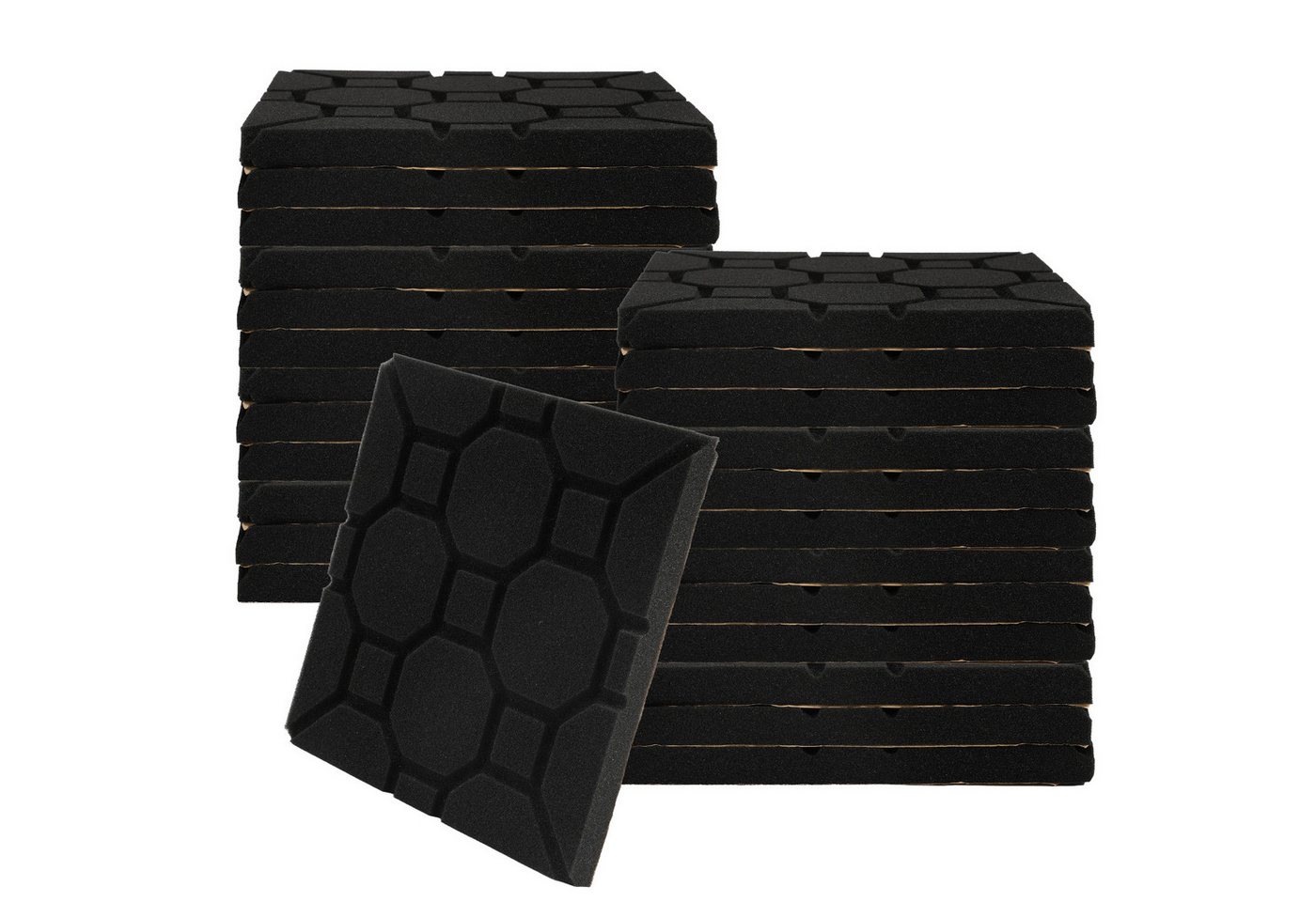 Clanmacy Akustikplatte 24 Stück Akustikplatte Quadrat Akustikschaumstoff 30x30x2.5cm Clanmacy Akustikplatte 24 Stück Akustikplatte Quadrat Akustikschaumstoff 30x30x2.5cm von Clanmacy