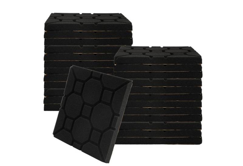 Clanmacy Akustikplatte 24 Stück Akustikplatte Quadrat Akustikschaumstoff 30x30x2.5cm von Clanmacy