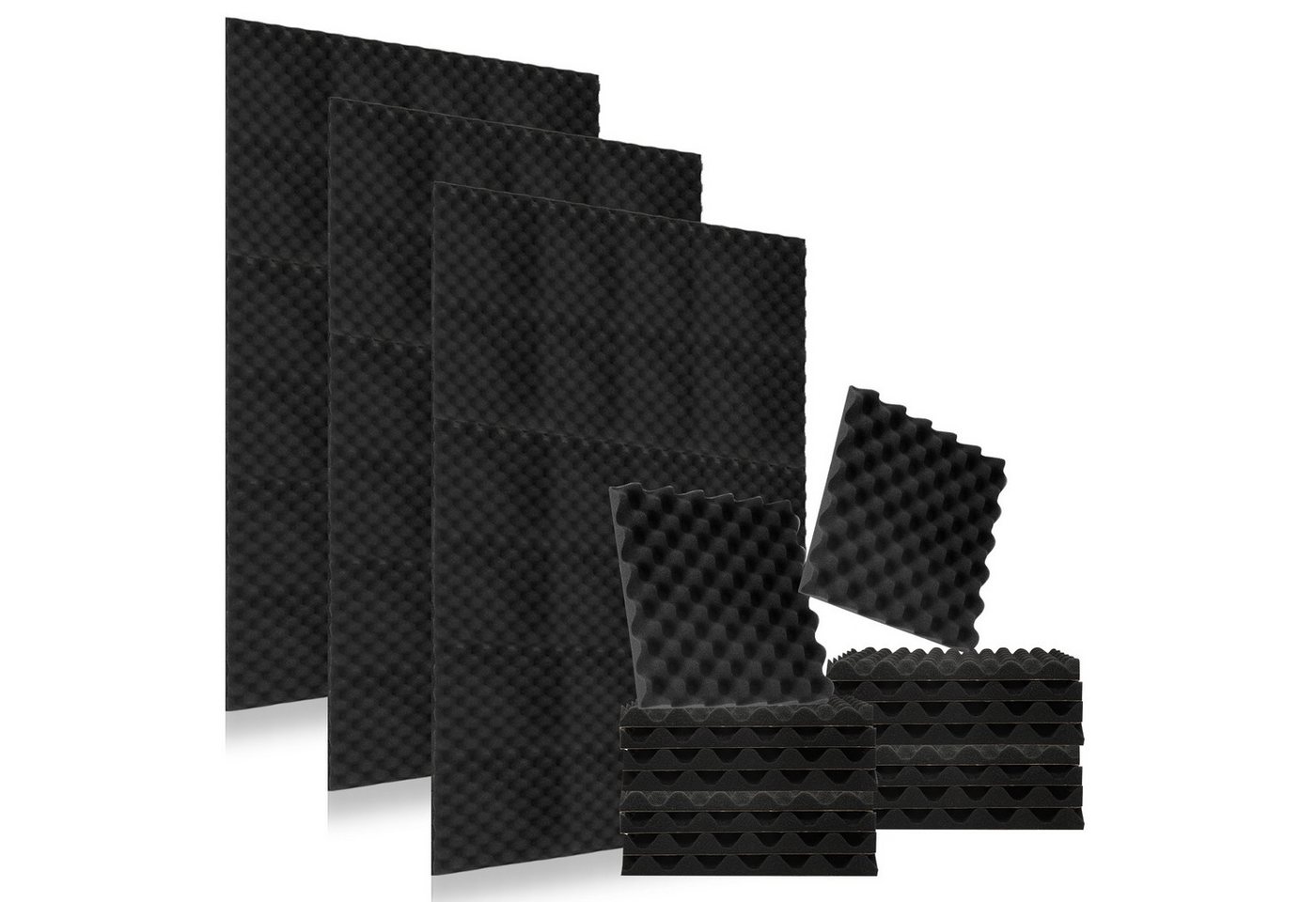 Clanmacy Akustikplatte 24 Stück Akustikplatte Wellenmuster Akustikschaumstoff 30x30x2.5cm Clanmacy Akustikplatte 24 Stück Akustikplatte Wellenmuster Akustikschaumstoff 30x30x2.5cm von Clanmacy