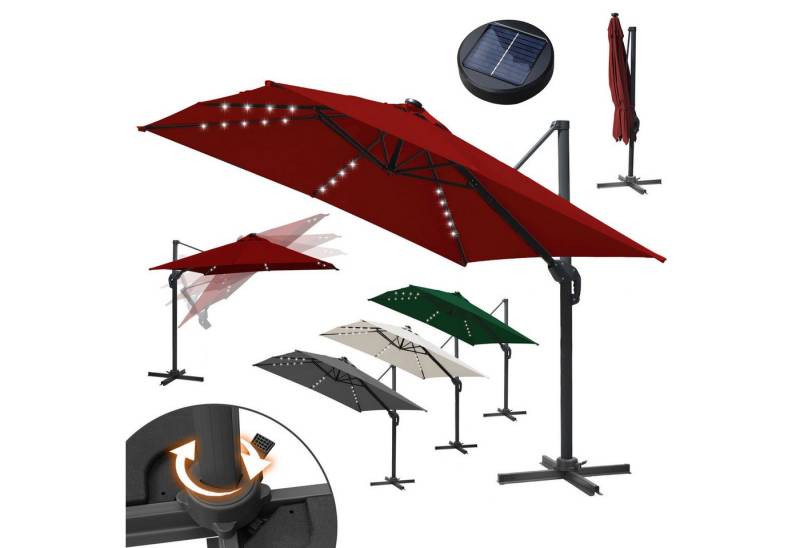 Clanmacy Ampelschirm Marktschirm Wasserdicht Beschichtung - 360°schwenkbar - Kurbelmechanik Clanmacy Ampelschirm Marktschirm Wasserdicht Beschichtung - 360°schwenkbar - Kurbelmechanik von Clanmacy