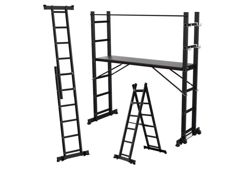 Clanmacy Arbeitsgerüst Arbeitsgerüst Leitergerüst 4in1 Alu Stehleiter bis 150 kg 2 x 6 Stufen Clanmacy Arbeitsgerüst Arbeitsgerüst Leitergerüst 4in1 Alu Stehleiter bis 150 kg 2 x 6 Stufen von Clanmacy
