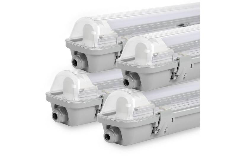 Clanmacy Außen-Deckenleuchte LED Feuchtraumleuchte Wannenleuchte Wannenleuchte T8 LED Röhre IP65, 1X18W 120CM, Neutralweiß Clanmacy Außen-Deckenleuchte LED Feuchtraumleuchte Wannenleuchte Wannenleuchte T8 LED Röhre IP65, 1X18W 120CM, Neutralweiß von Clanmacy