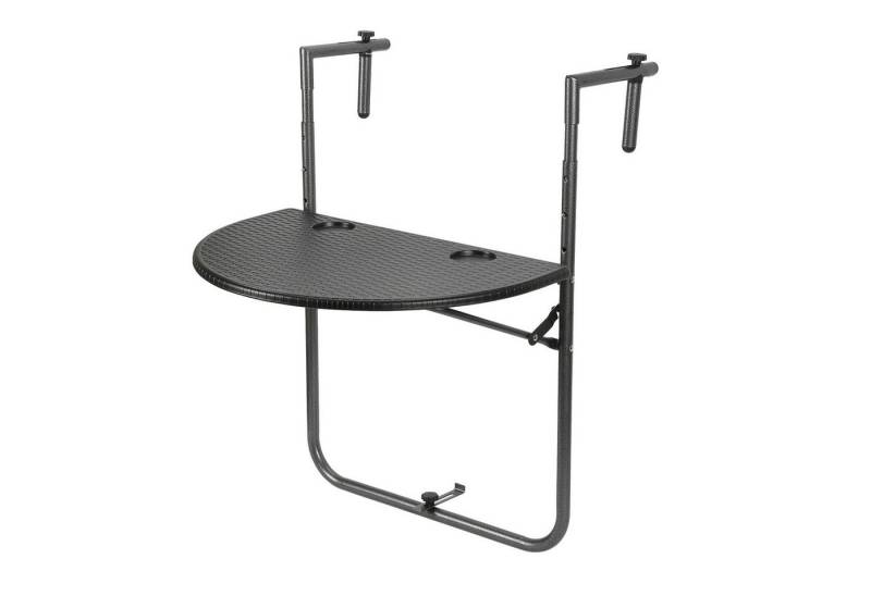 Clanmacy Balkonhängetisch 84x60x64cm bis 20kg Balkontisch Garden Hängetisch Klappbar Klapptisch (Ausklappbar, 1 Tisch) von Clanmacy